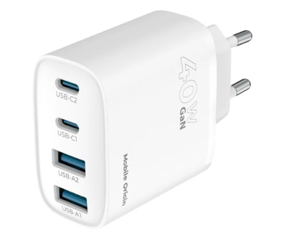 Ładowarka i akumulator Mobile Origin GaN Wall Charger PW22 - 2x 40W MO-40WCH-PW22